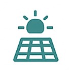 Solar Roof Installation Icon